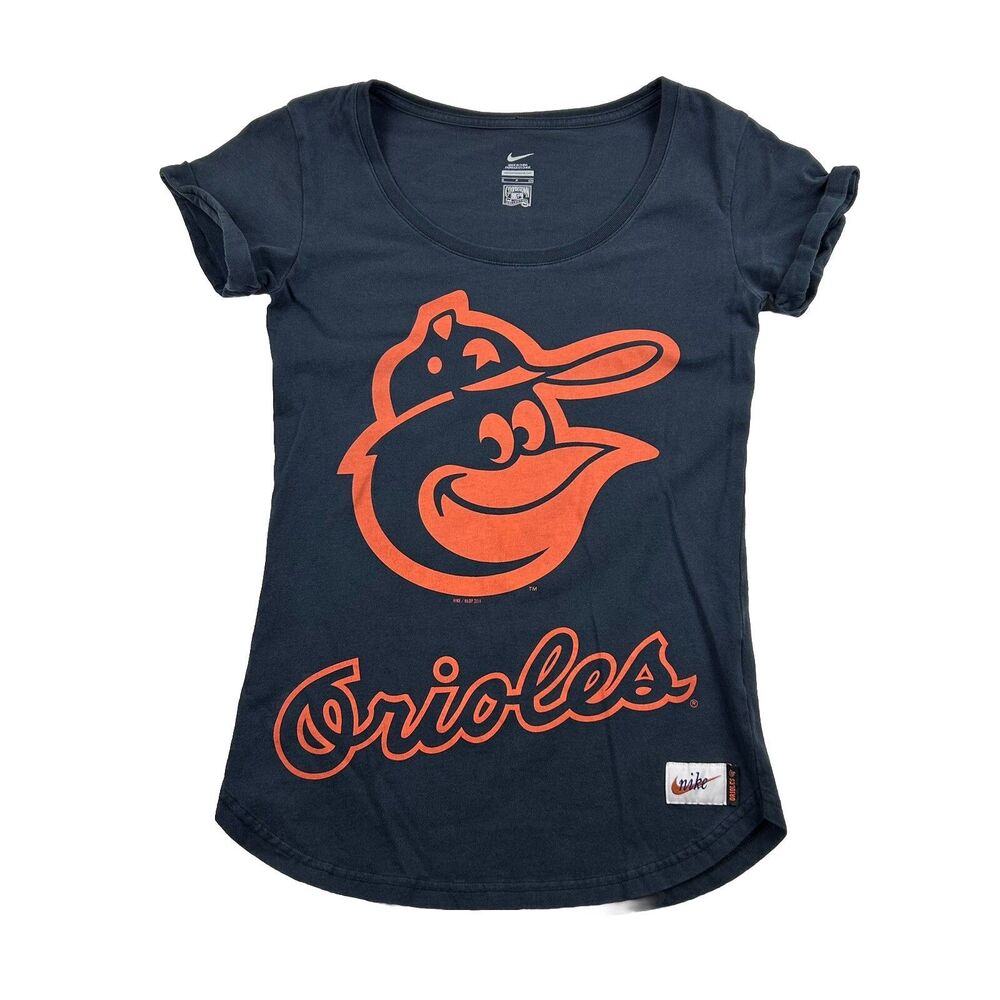 Baltimore Orioles MLB Nike Cooperstown Collection T Shirt Womens S Black 2014